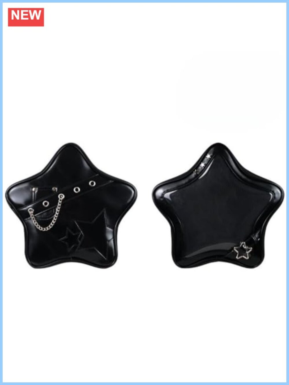 Ita Bag Backpack Crossbody Purse PU Leather Display Insert Star Zippers